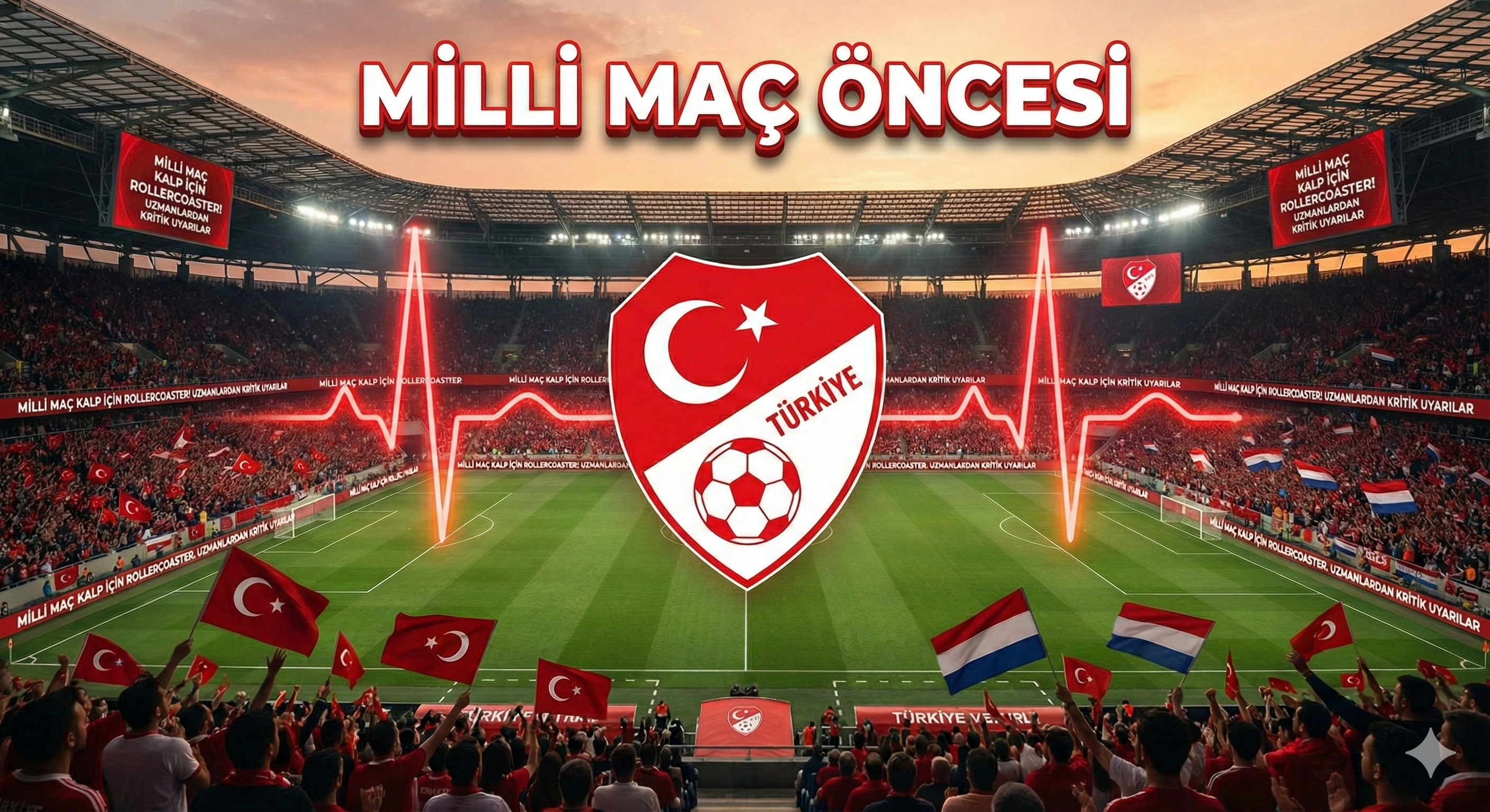 Milli maç kalp için rollercoaster! Kritik uyarılar.