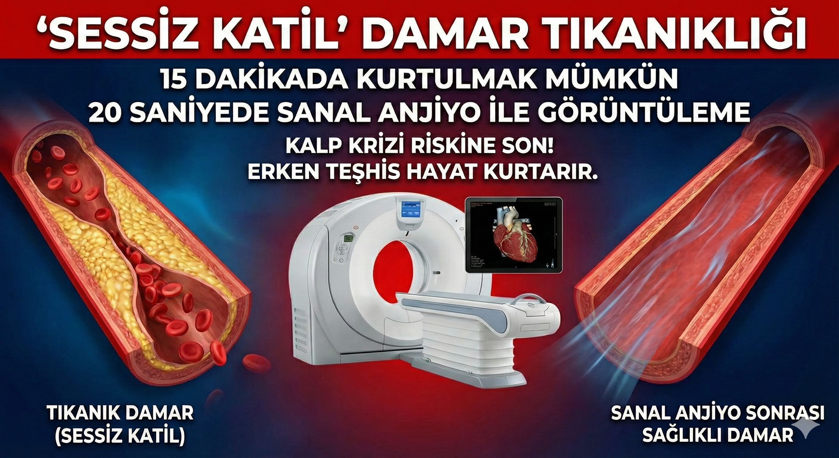 'Sessiz katil' damar tıkanıklığından 15 dakika kurtulmak mümkün